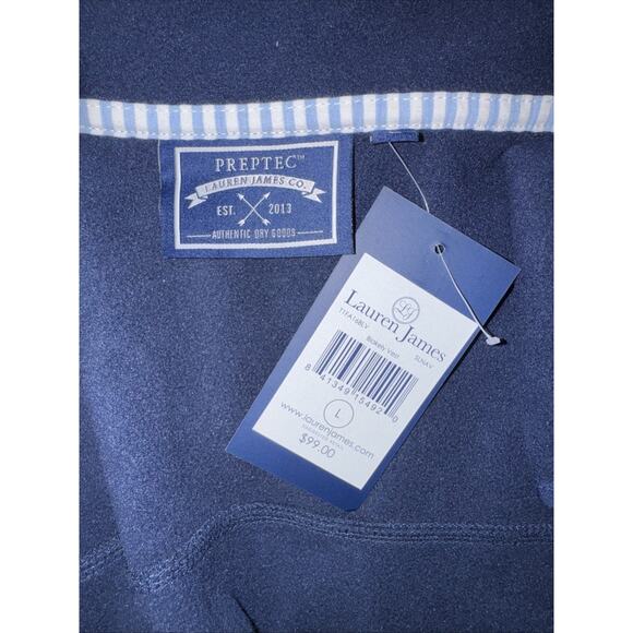 Lauren James Navy Blue Fleece The Blakely Vest Size L - Picture 11 of 12